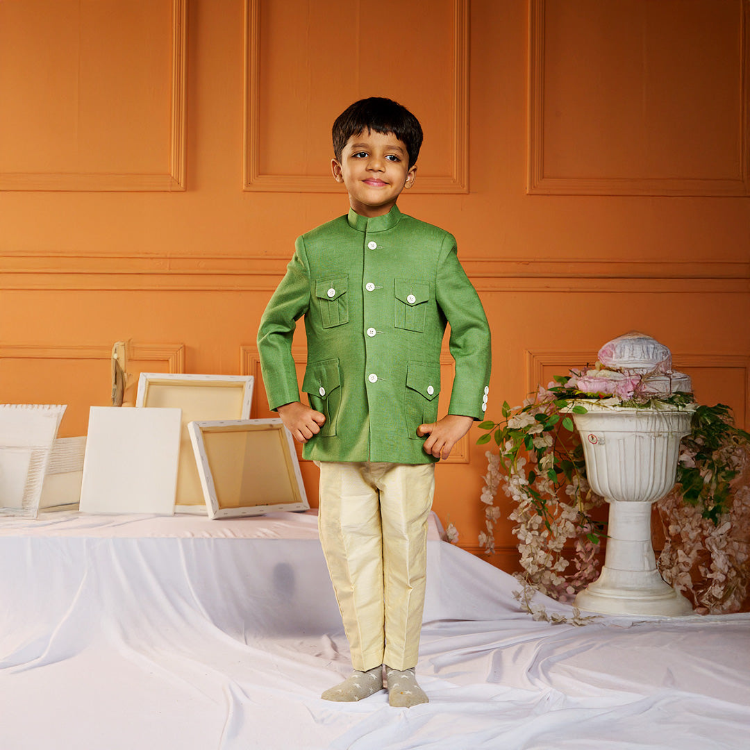 Sherwani with Beige Pant