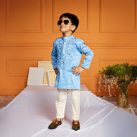 Mirror Embroidery Kurta Pant Set