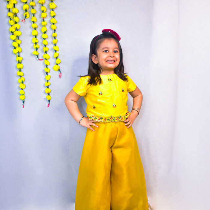 Crop Top with Flared Pant