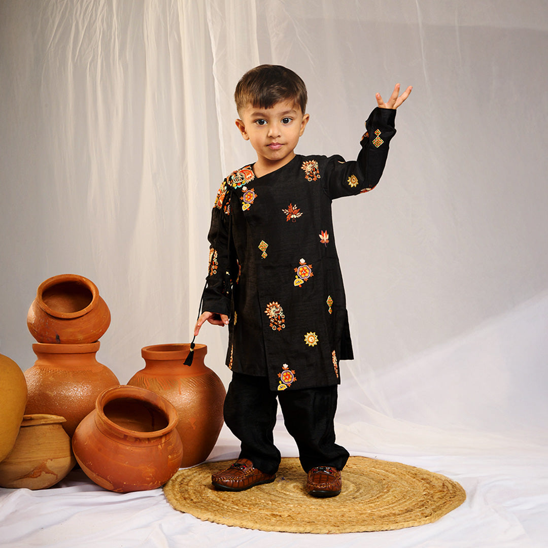 Asymmetrical Kurta Pant Set