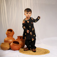 Asymmetrical Kurta Pant Set