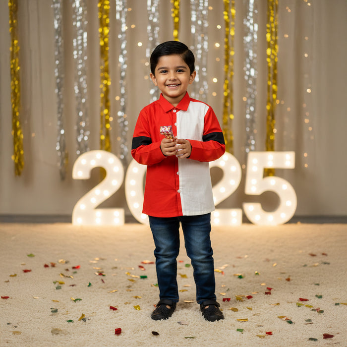 Red and White Shirt With Stripes