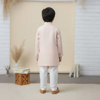 Embroidered Peach Sherwani and Pant