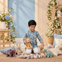 Blue Multicolour Flower Print Kurta Set