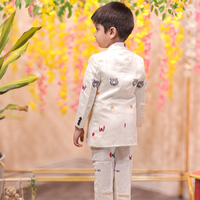 Embroidered Blazer with Pant