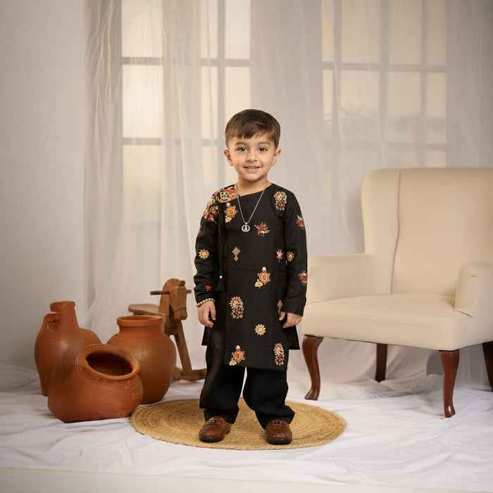 Asymmetrical Kurta Pant Set