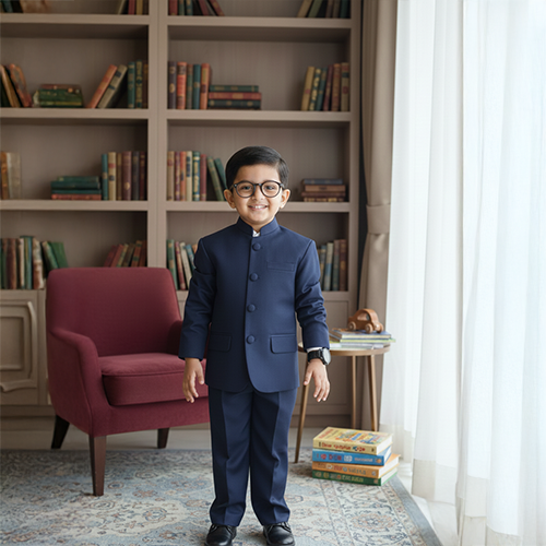 Blue Bandgala and Pant Set