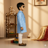 Mirror Embroidery Kurta Pant Set