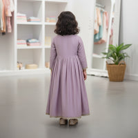 Lavender Colour Anarkali Suit With Embroidery