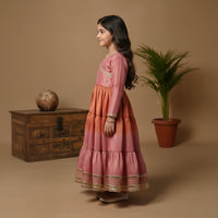 Shaded Pink and Orange Anarkali