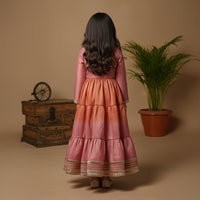 Shaded Pink and Orange Anarkali