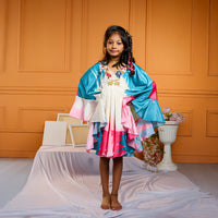 Multicolour Embroidered Kaftan