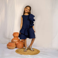 Blue Ruffle Frock