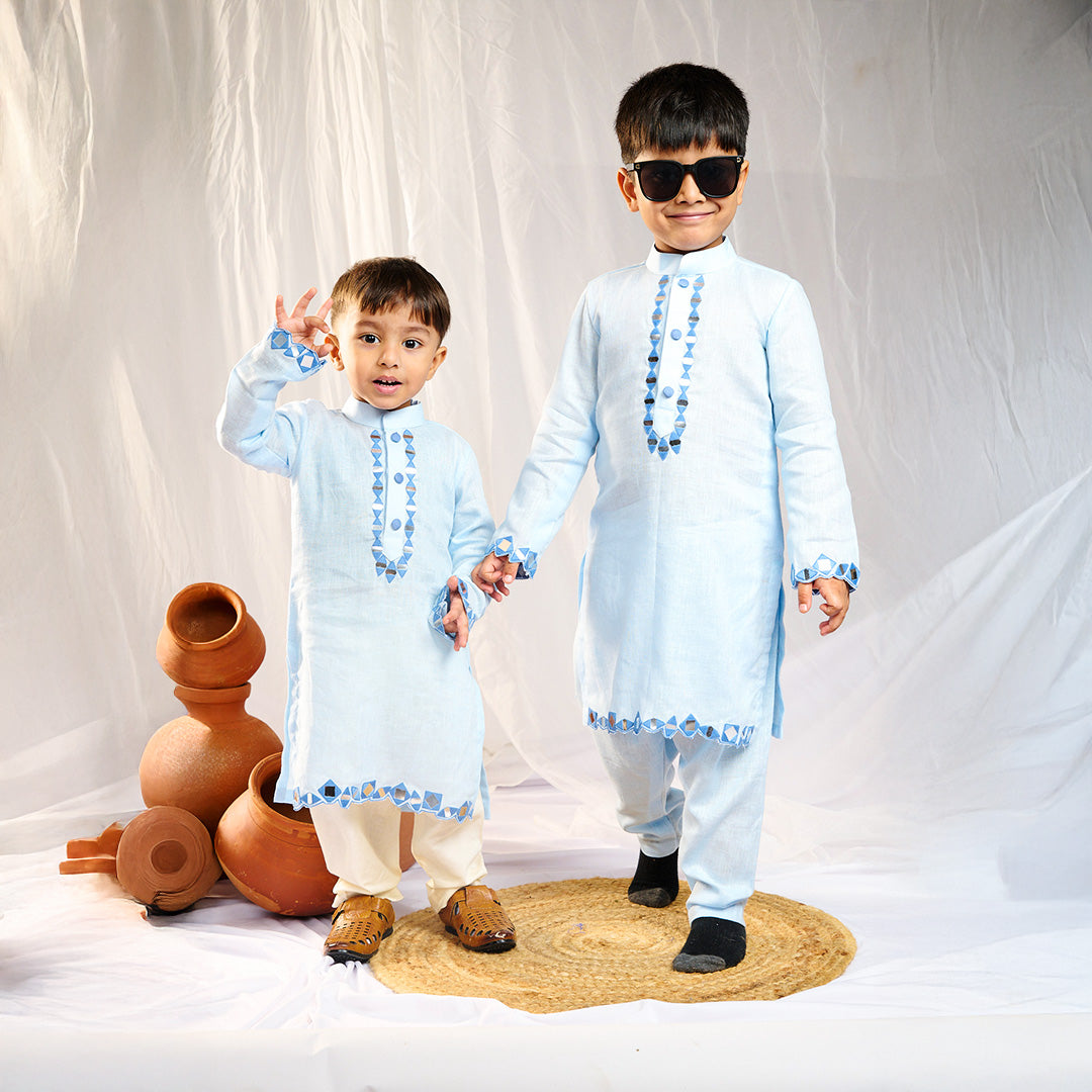 Mirror Work Kurta Set