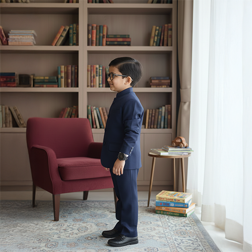 Blue Bandgala and Pant Set